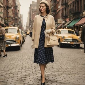 🎀 Vtg 60s Light Academia Coat | Wool Blend | M 🧥